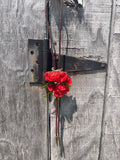 Alexia Bolo Tie | Red Floral Western Wear Necklace | Whimsical Jewelry
