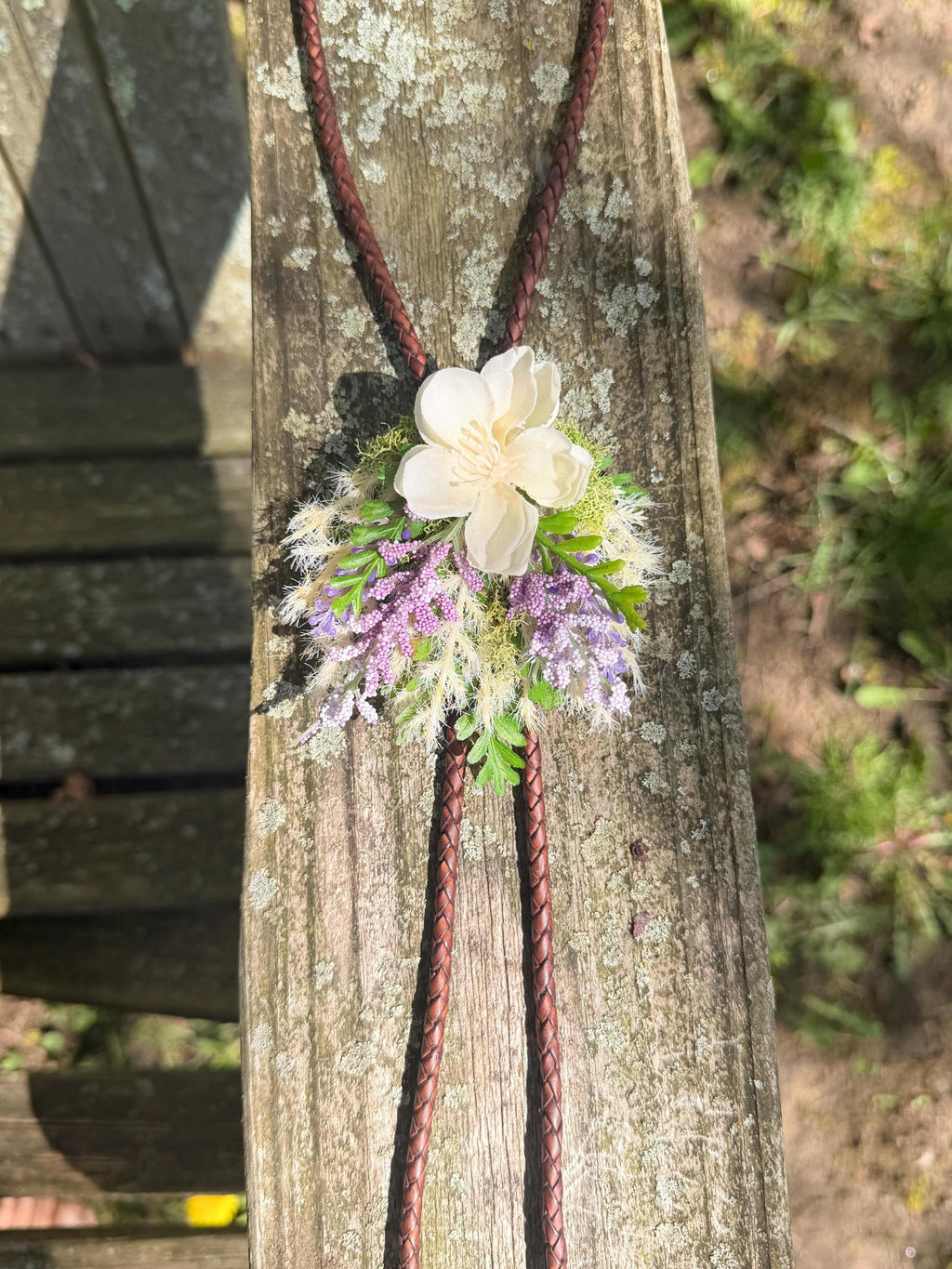 The Prairie Blossom bolo | faux floral bolo | Country jewelry | Bluegrass | Simple life